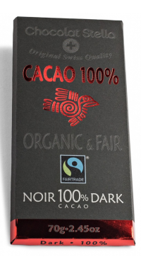 Швейцарски черен шоколад Преживяване - 100% Какао, 70 грама