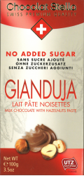 Швейцарски млечен шоколад Stella без захар – Gianduja