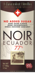 Швейцарски черен шоколад Stella без захар - Екстра черен 77% Еквадор